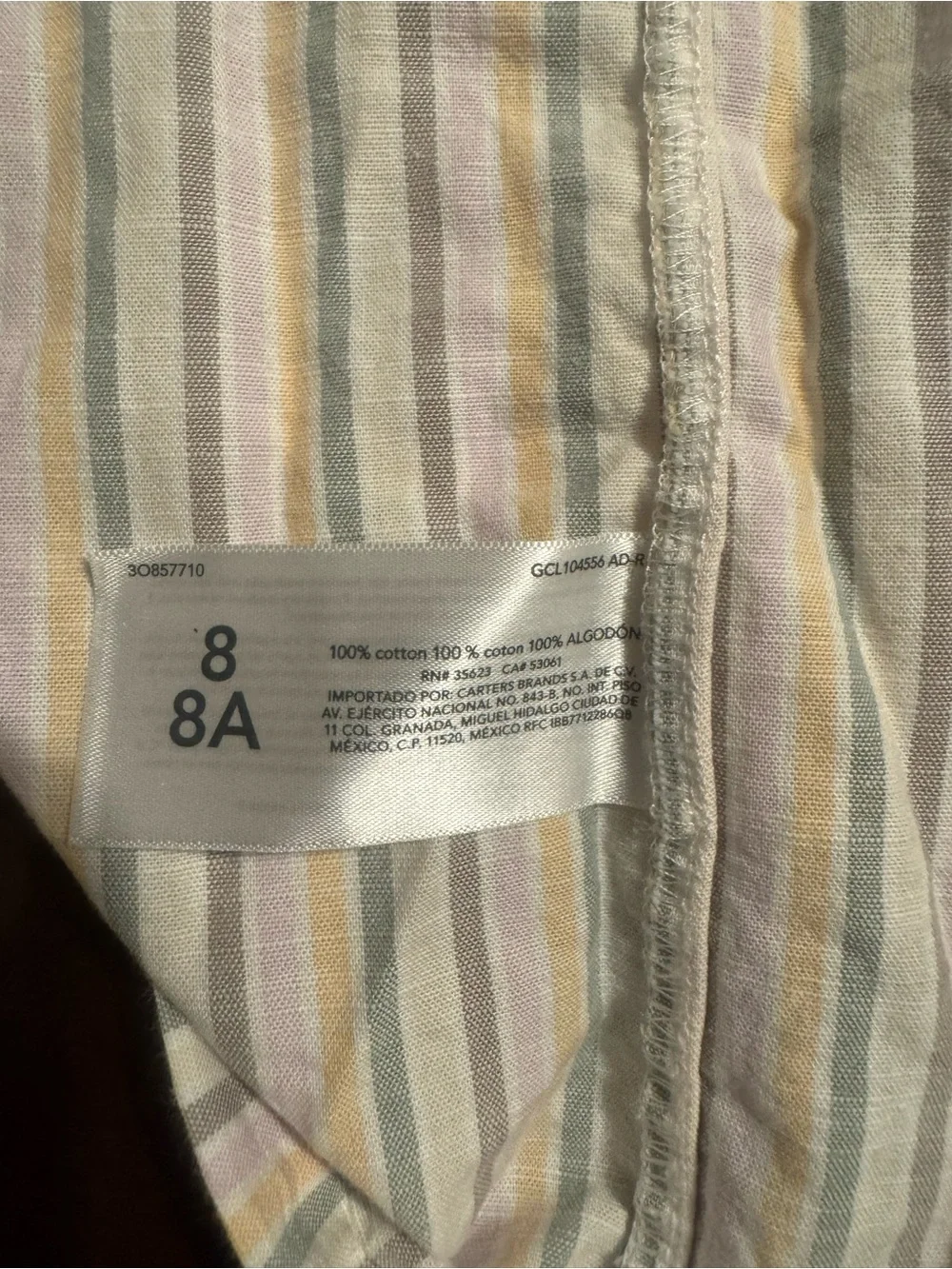 Carters lightweight cotton